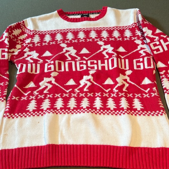 Ice Hockey Christmas Sweater - Picture 1 of 5